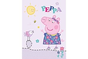 BERONAGE Alfombra infantil de Peppa Pig Happy rosa, 100 x 133 cm, antideslizante, insonorizante, alfombra de juego para niños, alfombra de juego para niñas George Grampy Rabbit, mamá, papá, molinillo, Suzy