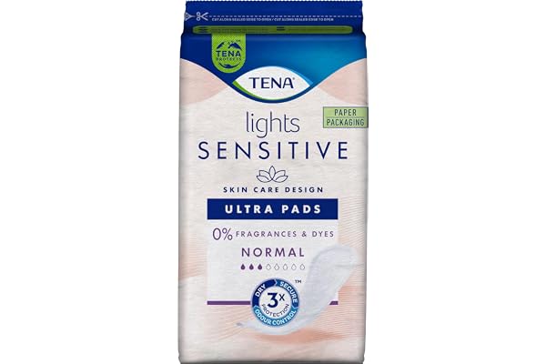 TENA Lights Ultra Serviettes Normales Lot de 16