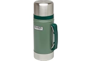 Stanley Classic Legendary Fiambrera Termica 0.7L - Caliente Durante 15 Horas - Termo para comida de Acero Inoxidable Sin BPA - Tapa Doble que Sirve de Taza - Apto Para Lavavajillas - Green