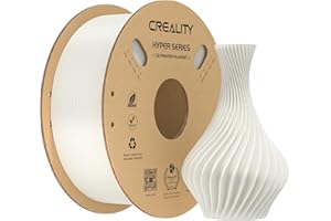 Creality PLA Filament 1,75 mm do K1 Max, Filament do drukarek 3D PLA Zaprojektowany do dużych prędkości 30-600 mm/s, 1 kg (2,2 funta) / szpula Filament Hyper PLA, Pasuje do drukarki 3D (biały)
