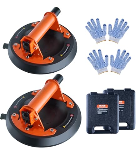 Ventose Per Vetro E Piastrelle Yemetey - 2 Pezzi, Carico 180kg, Manico Regolabile - Foto 11