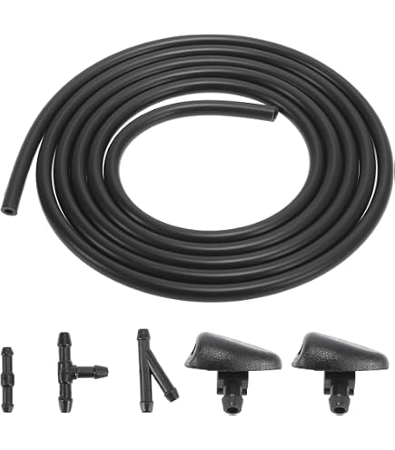 Kit Universel 13 Pièces Raccord Tuyau Lave-Glace - Tuyau 5m + Raccords + Buses Pour Pare-Brise
