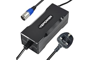 YZPOWER 54.6V 2A Electric Scooter Battery Charger For 48V 13S Li-ion Lithium Battery, 48 Volt 2A Electric Bikes Power Charger, Connector 3 Pin XLR (1+ 2-3-)