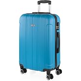 ITACA - Hard ABS Travel Suitcases - Cabin Travel Suitcase, Medium Suitcase and Large Suitcase - Telescopic Handle, 4 Swivel W