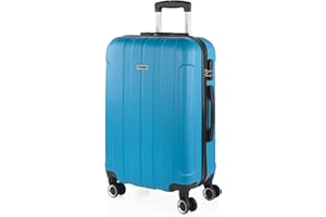 ITACA - Maleta Mediana con 4 Ruedas Giratorias para Viajes Largos Tipo Trolley Ideal como Maletas de Viaje Grandes 23 Kilos y Maleta Viaje Mediana Resistentes, Turquesa
