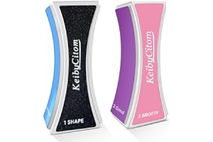 KEIBY CITOM Lima De uñas Profesional - Bloque de pulido de uñas para el traje de gel de arte de uñas para uso doméstico y de salones 2 Piezas