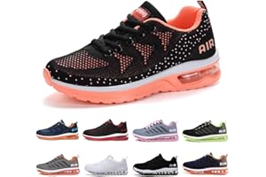 huysfika Womens Mens Trainers Gym Running Shoes Fashion Fitness Mesh Sneakers Casual Outdoor Walking Shoes, Size 3.5-10 UK