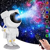 One94Store Astronaut Galaxy Projector Night Light – 360° Rotating Nebula Star Projector with Remote Control, Timer & Adjustab