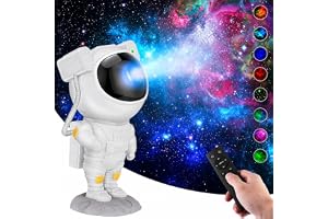 One94Store Astronaut Galaxy Projector Night Light – 360° Rotating Nebula Star Projector with Remote Control, Timer & Adjustab