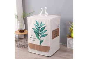 BaoT8YLu Waschmaschinenabdeckung, waschmaschinenbezug,automatische Waschtrocknerabdeckung zum Schutz der Frontlader-Waschmaschine(A Plant,L Size 60 * 60 * 85cm)