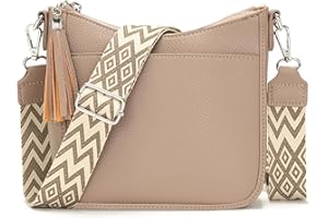 YISUOHOOM Bolso Mujer Bolso Bandolera Mujer PU Cuero Moda Regalos Para Mujer Caqui Bolso Hombro Mujer para Viaje Trabajo Diario Escuela Compras Bag