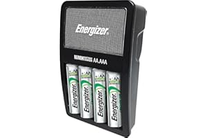 Energizer Chargeur Maxi pour AA et AAA Batterie (4 Piles AA, 2000mAh) 635043