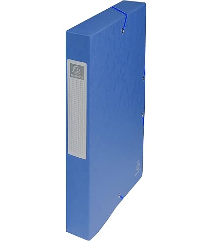 PAGNA Heftbox DIN A4 Hochformat - Dokumentenbox Aus PP Blau