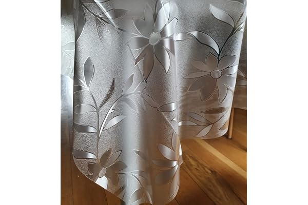 Home Direct Nappe rectangulaire Transparente en Toile cirée PVC, Facile à Nettoyer - 140 x 240 cm