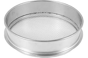 Wobekuy Stainless Steel Soil Sieve,Gardening Sieves Mesh Dirt Soil Shifter Garden Tools for Soil and