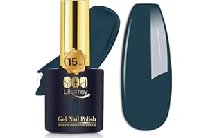 YTD Likomey Smalto Semipermanente per Unghie in gel,15ml Blu Egeo UV LED Smalti Semipermanenti Professionale Manicure Gel,CS010