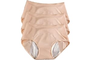 BAITANG 3 mutandine per perdite urinarie da donna, lavabili, mutandine per incontinenza da donna, anti-perdite urinarie lavabili, traspiranti lavabili impermeabili, per incontinenza per il ciclo
