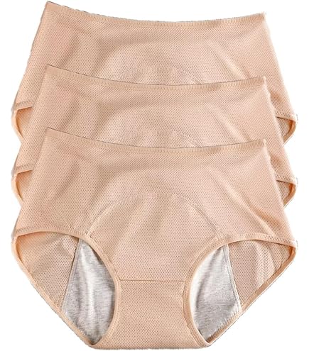 Slip Incontinenza Donna A Vita Alta - Assorbenti, Tenuta Stagna, Lavabili Riutilizzabili, Taglie Forti, Per Mestruazioni E Perdite