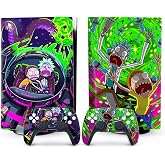 XSUID PS5 Skin - Disc Edition Anime Console and Controller Accessories Cover Skins PS5 Controller Skin Gift PS5 Skins for Con