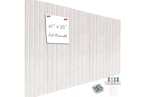 Acidea Große Filz Pinnwand Selbstklebend, 120x90cm, 12 Stück Filzboard Memotafeln, 30x30cm Memo Boards Bulletin Board Wanddekoration für Büro Küche, Fotos Memos