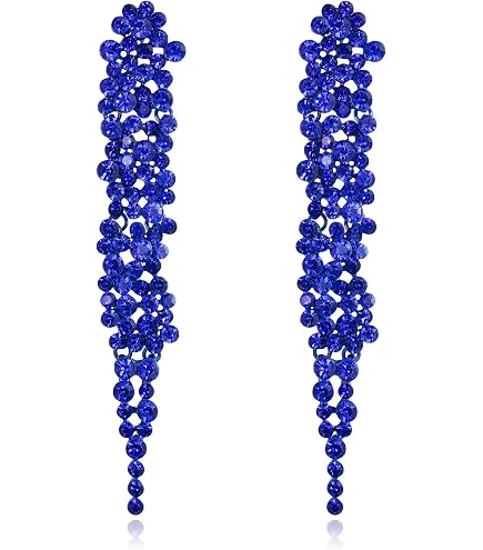 Orecchini lunghi con nappe di cristallo orecchini a candeliere in stile bohémien strass frangia orecchini a catena gioielli da sposa in argento nappa orecchini pendenti(Perline bianche