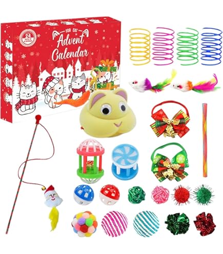 Calendrier De L'avent Pour Chat En Cristal 2025, Ornements Acryliques