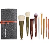 Makeup Brushes EIGSHOW Essential 5 Colors Kabuki Travel Makeup Brush Set with Extra Soft Synthetic Fibers for Powder Blush Co