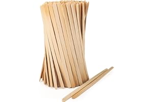 ‎WISEFOOD wisefood Kaffee Rührstäbchen aus Holz 14 cm, 500 Stück Umrührstäbchen, biologisch abbaubare Kaffeerührer, natürlich, stabil, umweltfreundlich
