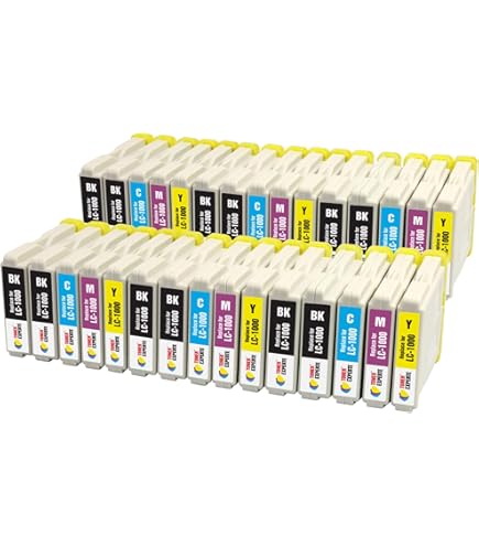 12 Cartuchos De Tinta Compatibles Para Brother DCP-130C 135C 150C 260C 330C 350C 357C 540CN 560CN 750CW 770CW Fax-1355 1360 1460 1560 2840C MFC-235C