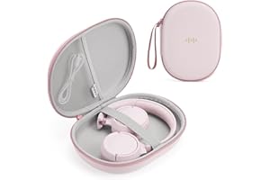 SQERO Custodia Rigida per Cuffie Over-Ear per JBL Tune 510BT/720 BT/770 NC/520 BT/Soundcore Q20i/Q30/Bose/BERIBES, Housse Viaggio Ultrasottile per la Maggior Parte Delle Cuffie Pieghevoli Piatte