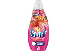 Surf Tropical Lily Laundry Washing with a joy-infused fragrance & natural essential oils lasting up to 12 hours in wear Liquid Detergent for brilliantly clean results 24 washes
