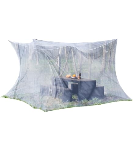 ONVAYA Insektenschutznetz Für Sonnenschirm | 2,4x3m Moskitonetz | Einfache Montage