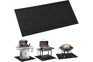 Tirifer Fire Resistant Fireplace Hearth Rug, Rectangular Fireplace Rug Hearth Pad Fireproof Rugs for Hearth Fire Carpet Fireplace Mat Backyard Floor Protective Rug(60'' x 36'')