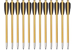 NIKA ARCHERY Arbalète Boulon 6.3'' Pistolet Arbalète Aluminium Arbalète Flèches avec Impact Vis 50 à 80 LBS pour Pratiquer la Cible de tir et la Chasse