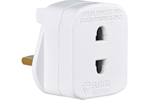Masterplug Shavingadaptor_01 Electric Shaver Adaptor, 50 x 48 x 46 mm, White