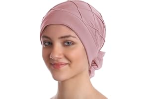 DERESINA HEADWEAR Deresina Chemo Headwear, Diamond Patterned Hat for Hair Loss, Cancer, Alopecia