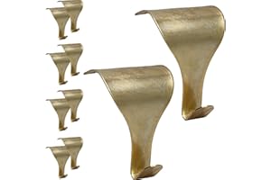 EAI Moulding Hook Dado Picture Rail - Brass Plated - Pack of 10