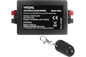 Virone WD-1 Ściemniacz do LED 12-24VDC RF z pilotem