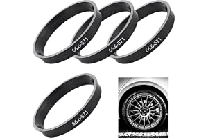 4 stycken 66,6 till 57,1 mm centreringsringar i plast, universell centerring för fälgar, bilvibrationsreducering, kompatibel