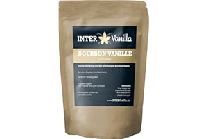 ‎INTERVANILLA InterVanilla Bourbon Vanilleschoten 5 Stück, 12-13 cm Vanille Schoten in Premium Qualität aus Madagaskar zum Backen, Kochen und Süßspeisen. Vanilla Pods