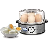 Kent Instant Egg Boiler 360-Watt (Transparent and Silver Grey)