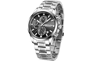 MEGALITH Orologio Uomo Sport Cronografo Orologi da Polso Impermeabile Orologio Uomo Analogico Orologio Quarzo Luminosi Calendario Regali Eleganti per Uomo