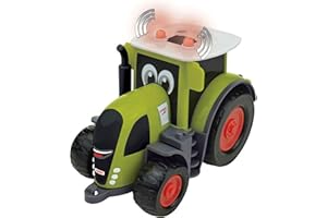 Happy People 34521 Kids AXION 870-Traktor mit Licht und Sound Claas Lizenz tractor Vehicle, Green, 15 cm