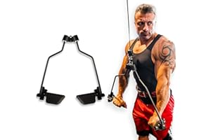 RLG RL GRIPS RLGrips® Cuerda de Acero para Entrenamiento en Poleas Ergonómico - Agarre de Entrenamiento en Gym para Tríceps - Maneral para Musculación en Poleas