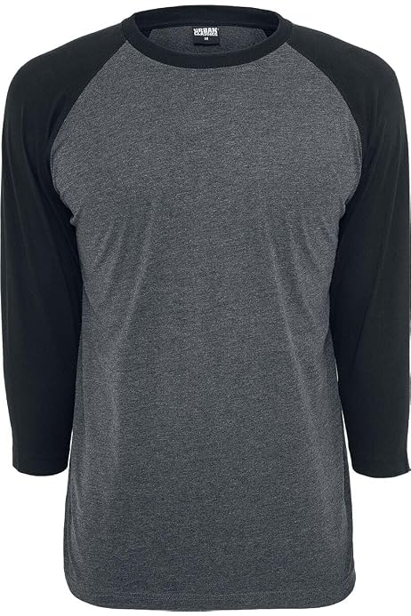 Bella Canvas Triblend Baseball T-Shirt - 3/4 Sleeve Raglan Tee, Grey/Navy, X-Large - View #2
