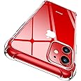 CANSHN Cover per iPhone 11, Custodia Trasparente per Assorbimento Degli Urti con Paraurti in TPU Morbido [Protettiva Sottile]
