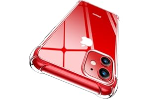 CANSHN Clear Etui dla iPhone 11 [Wojskowa Ochrona Przed Upadkiem] [Nie Żółknący] Odporny na Wstrząsy Futerał Ochronny na Telefon z Miękkimi Zderzakami TPU Futerał na iPhone 11 6,1" - Przezroczysty