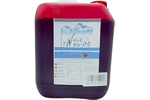 HOPSER FOOD FUN ICE BÄR Slush Sirop Concentré de granité aux framboises sucrées/Slush AZO FREE Ice 5 litres Donne 30 litres de granité
