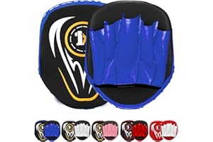 ONEX Kids Boxing Focus Pads Punching Mitts Punch Straight Pads Strike MMA Kickboxing equipments Hook & Jab Karate Muay Thai Taekwondo Training Punch Gloves Pad for junior kids
