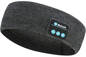 YUEHUAMECH Headband Headphones Bluetooth Sports Sleep Headphones Sweatproof Music Bluetooth Headband for Unisex Running Side Sleepers Air Travel Yoga Relaxation